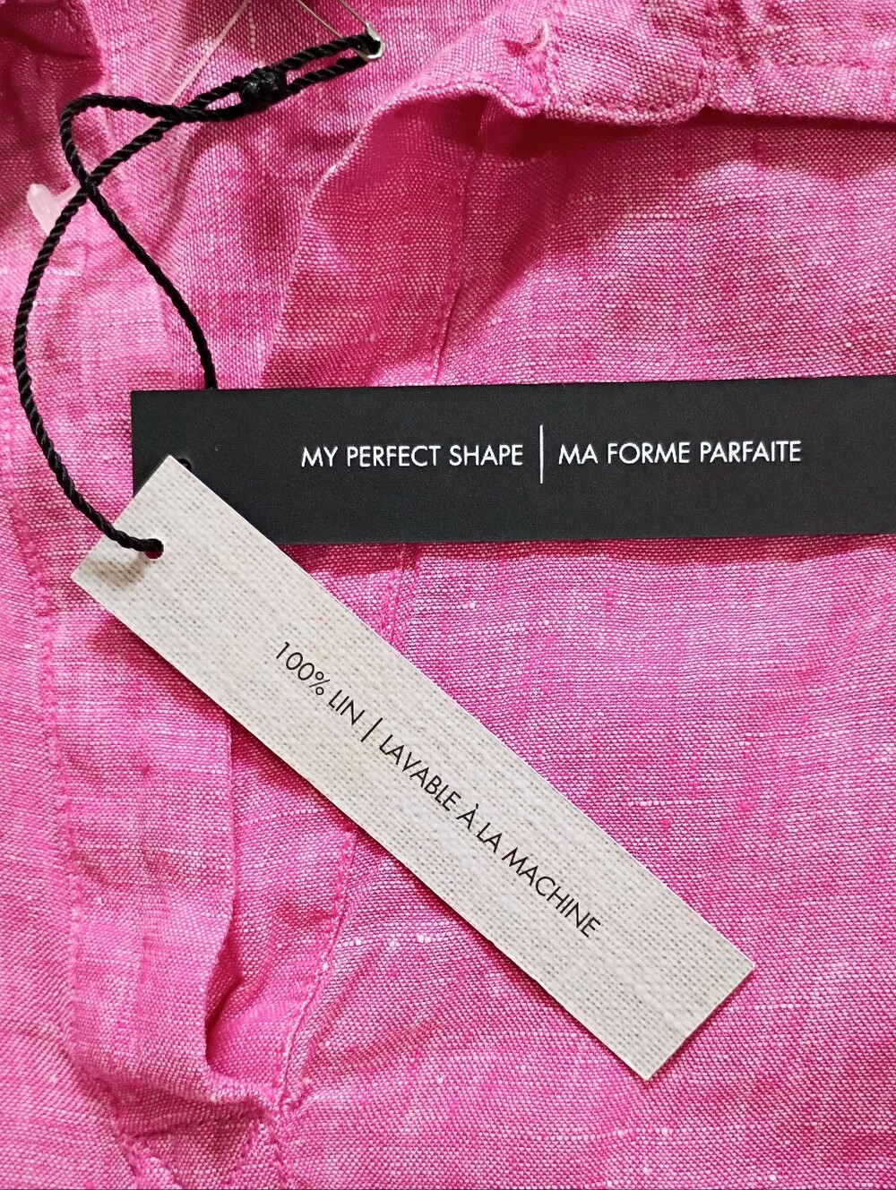 Women's Tahari Linen Pink Tunic Top Blouse XXL - Picture 5 of 7